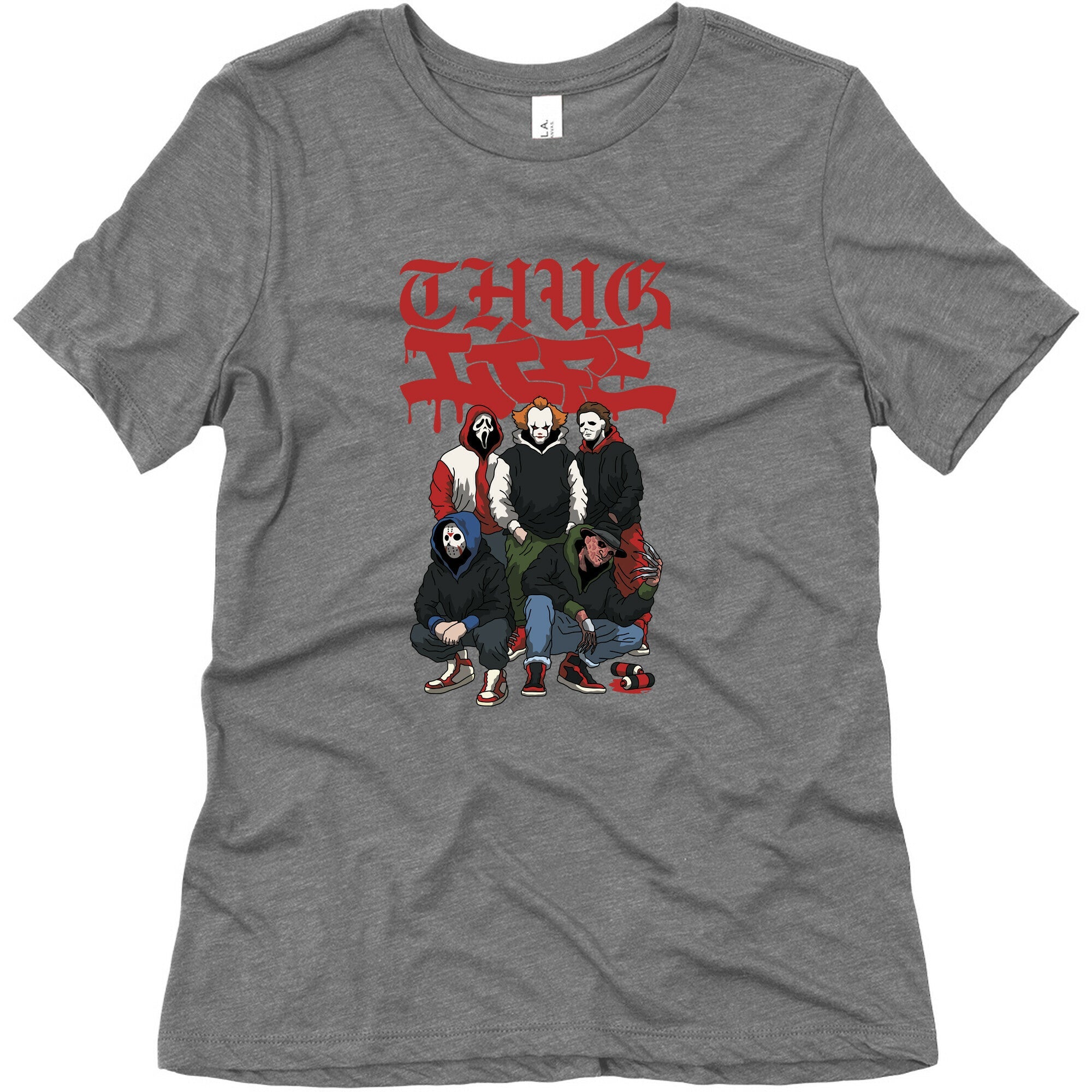 Thug Life Halloween Womens Triblend Tee